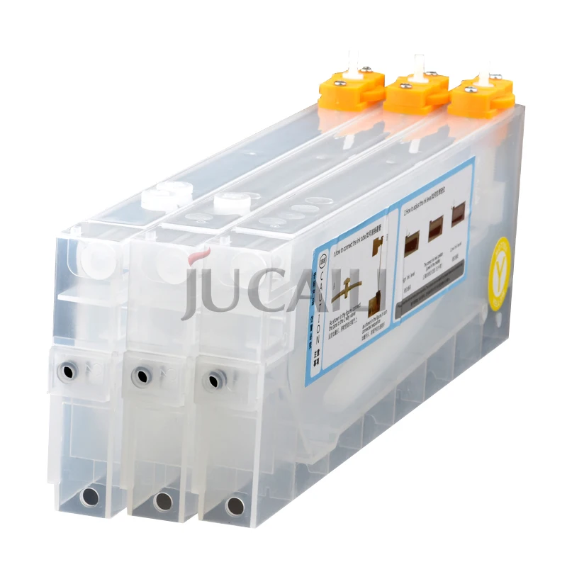 Jucaili 4pc Mimaki 220ML Ink Cartridge with Ink Level Sensor for Ink System for Mimaki Mutoh Roland Wit-Color Inkjet Printer
