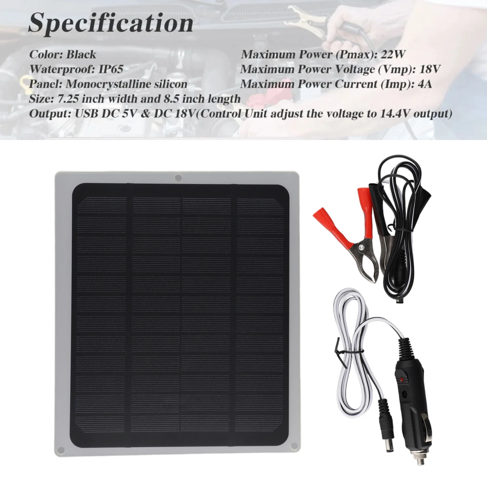 Kit Maintainer Outdoor Placement Note Wide Range Of Applications Car Reverse Diode Protection Solar Water Pumps Crocodile Clip