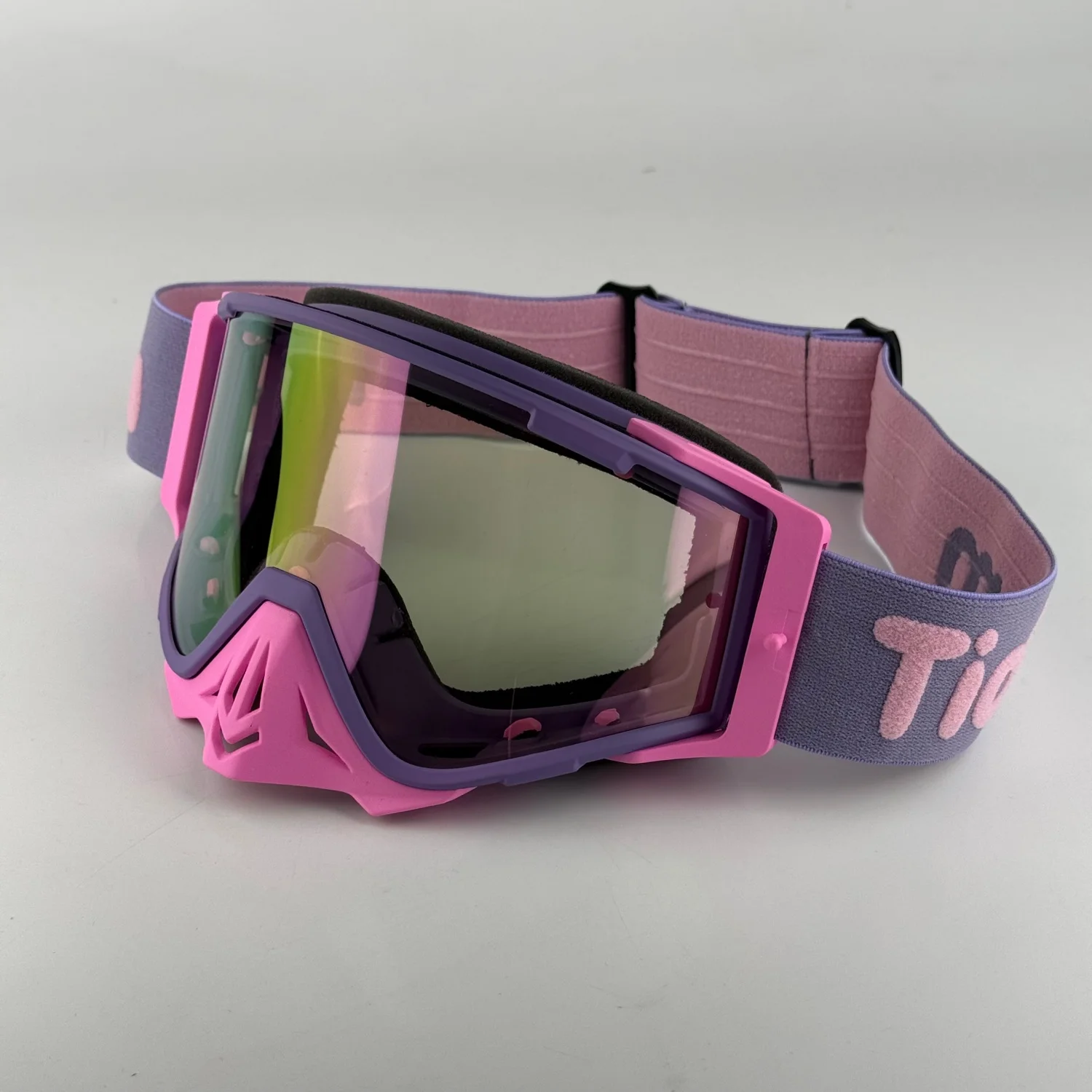 Off-Road Riding Goggles - Colorful Frame & Multi-Color Lenses, Anti-Fog Windproof Dustproof, Nose Guard for Motocross ATV