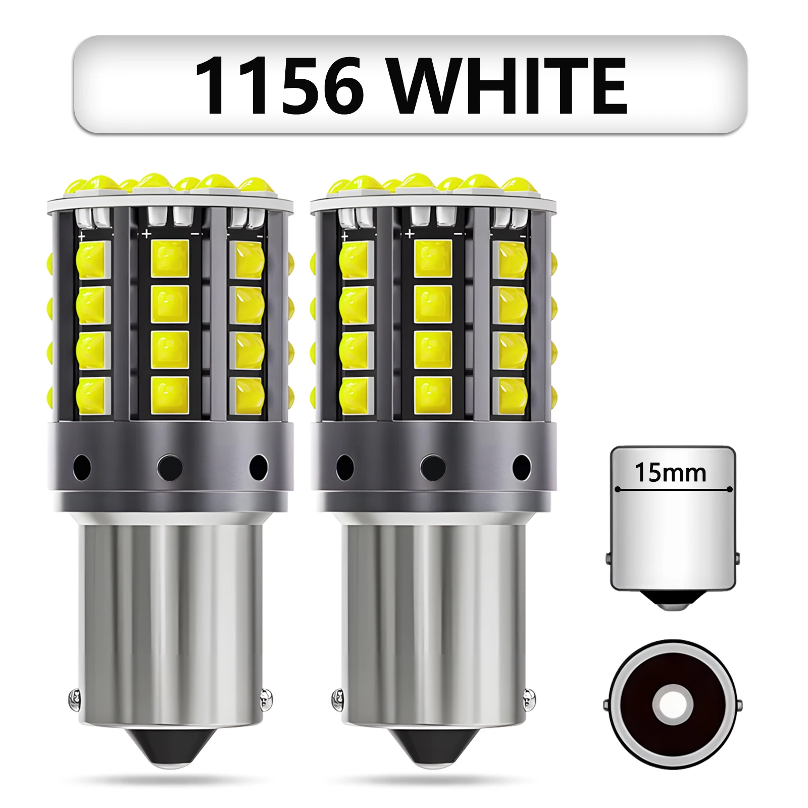 2 Stück 1157 BAY15D P21 1156 BA15S LED-Lampen Canbus 44SMD 7440 7443 Blinker Rückfahrlicht Bremslicht 12V Superhelle Glühbirne