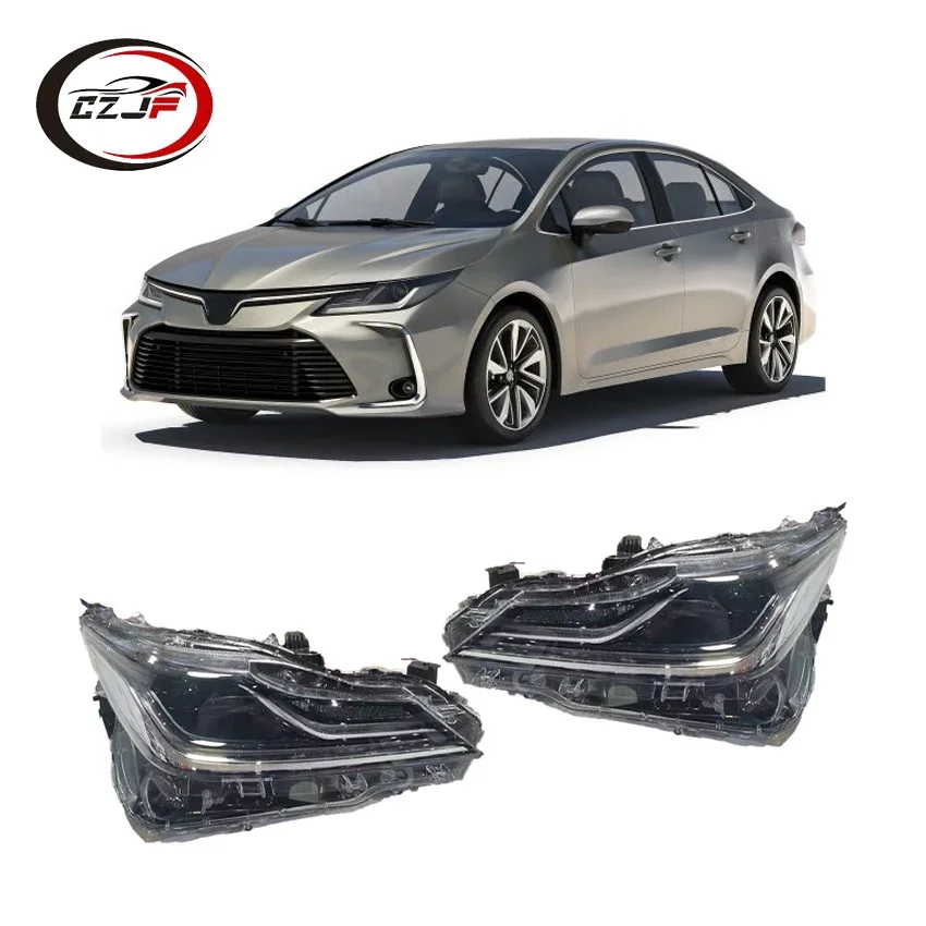 CZJF Wholesale Black LED Headlamp Headlights Assembly for Toyota Corolla 2019 2020 2021 2022 OEM 81170-02V80 81130-02V80