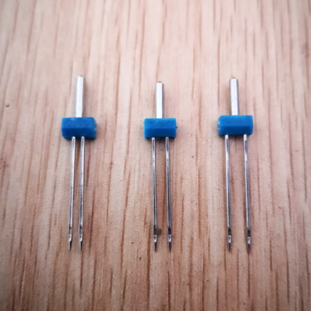 

1Set Universal Sewing Machine Twin Needles Multi-Function Double Needles Suitable for Knitted Denim Denim Fabrics Sewing