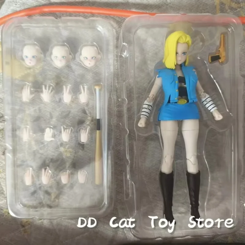 In Stock Original Hit Toys Dragon Ball Rebel Girl 1/12 SHF Hell Phantom Nika Bulma Vengeance Angel Luna  6in Anime Action Figure