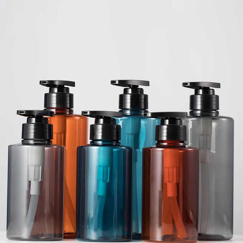 

15pcs 300ml/500ml Empty Soap Dispenser Jars Shampoo Pump Bottle Plastic Refillable Pressed Shower Gel Vessel Lotion Container