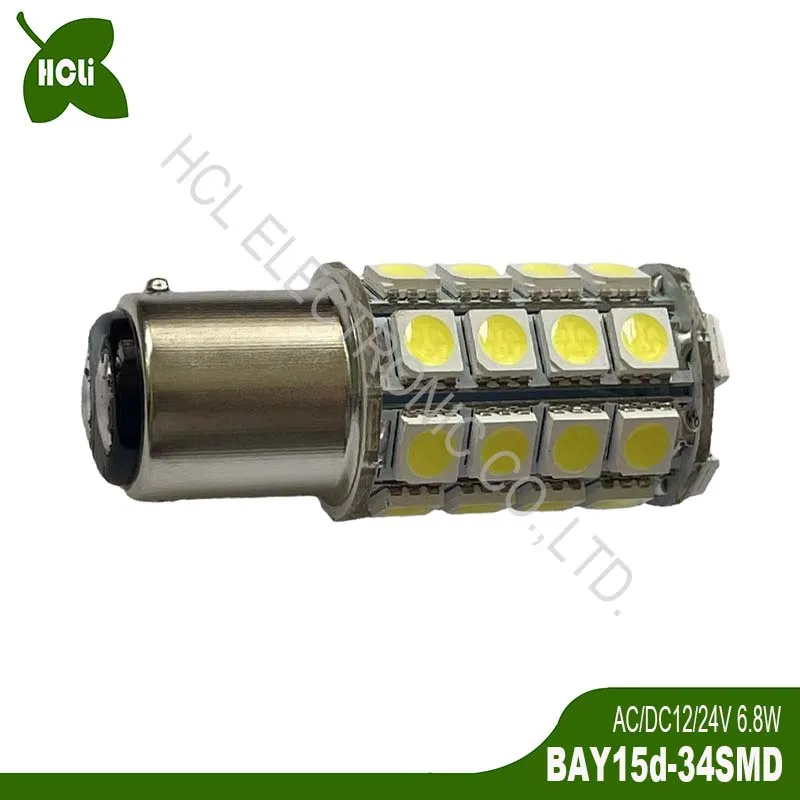 

High Brightness 12V 24V 7W BAY15d LED Mast Bulbs Marine Navigation Lights Ship Boat Motorboat Side Lamp free shipping 2pcs/lot