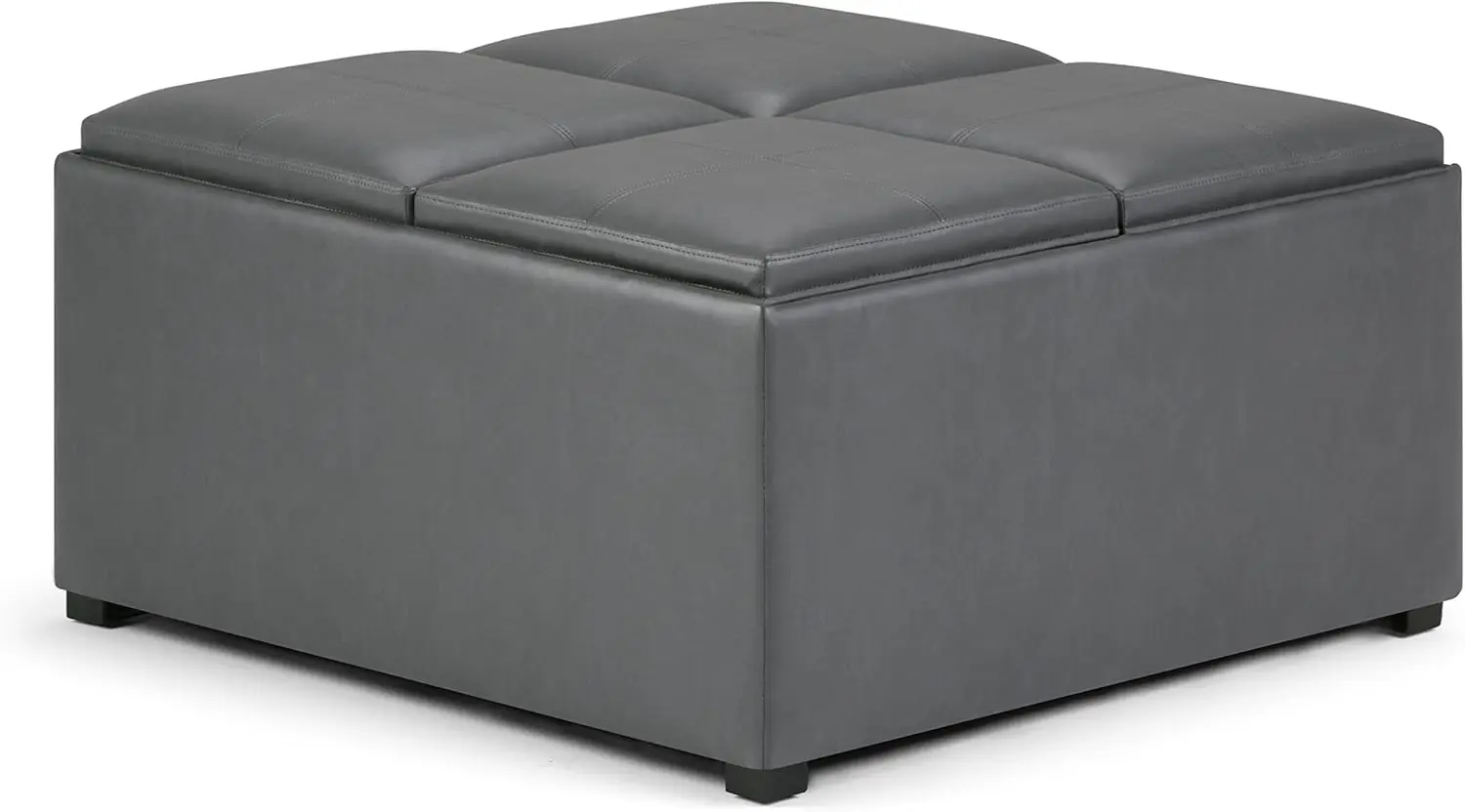 Ottoman, 35 inch, Stone Grey