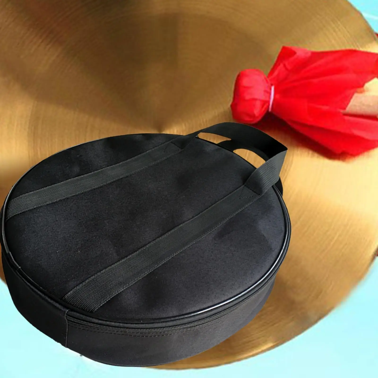 Durable Cymbal Resistant Dumb Drum Bag Dust Proof Black Oxford Cloth Shoulder Straps High Quality Case Bag Carrier