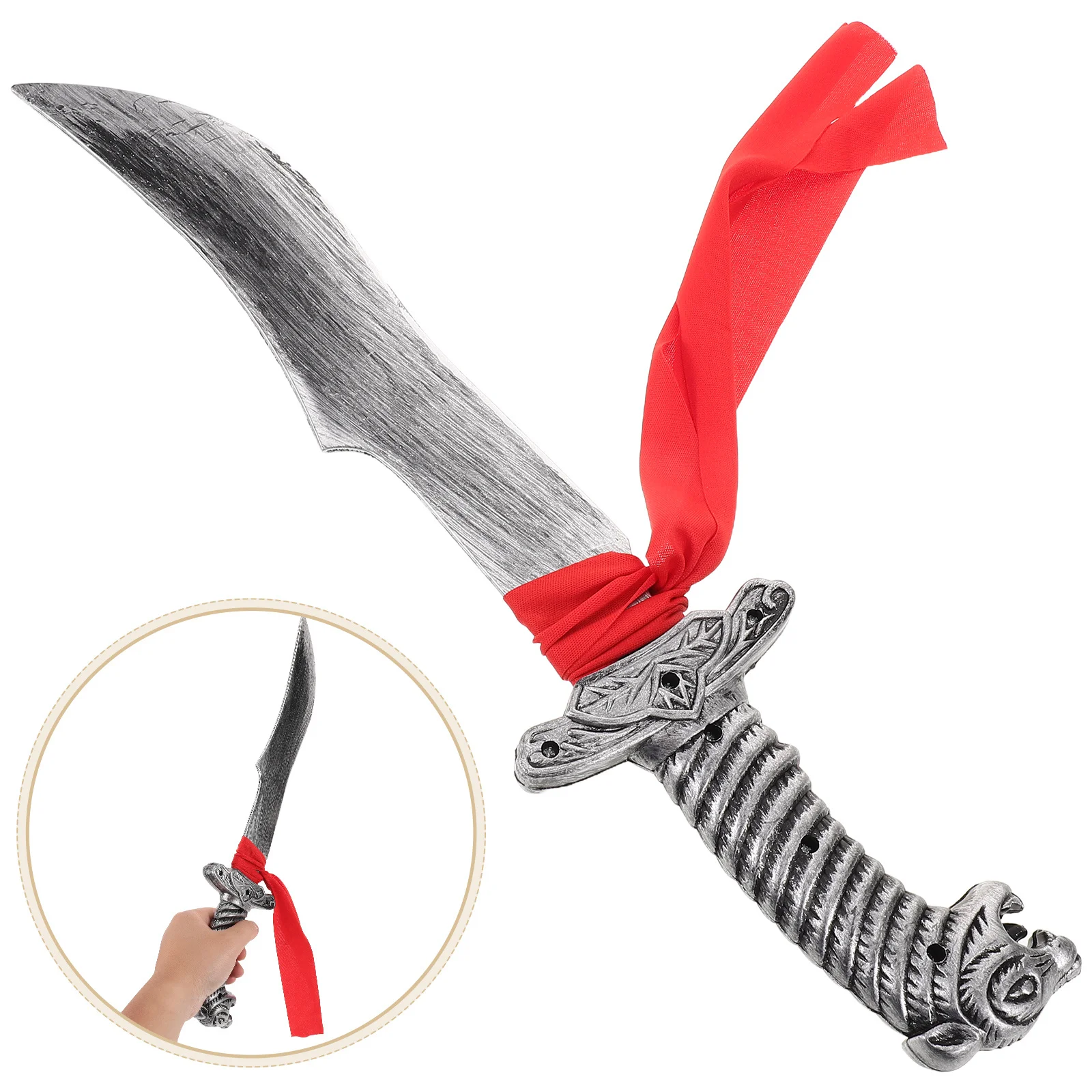 

High Detail Crafted Sword Prop for Themed Parties Roman Medieval Knight Pirate Costume Role Play Game Pretend Play Accessories