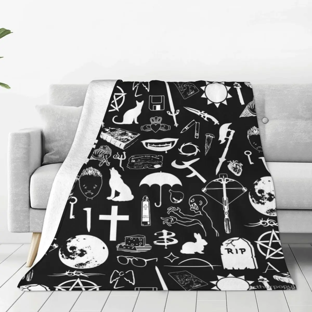 Buffy Symbology Four Seasons Universal Blanket Campsites Can Be Laid Father's Day Gift