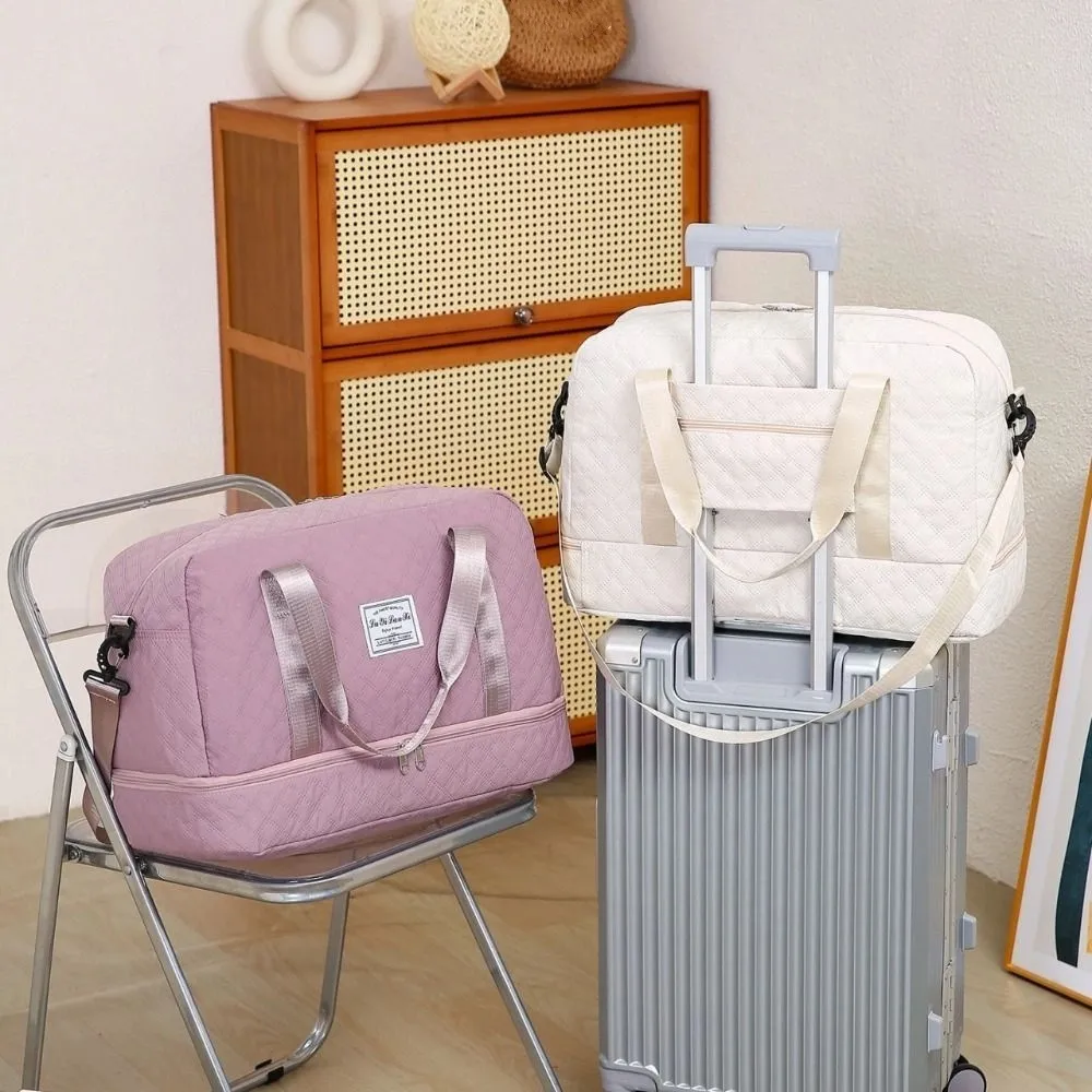 

Oxford Carry On Travel Bag Large Capacity Wet Dry Separation Storage Handbag Foldable Waterproof Sports Fitness Bags Gym Yoga