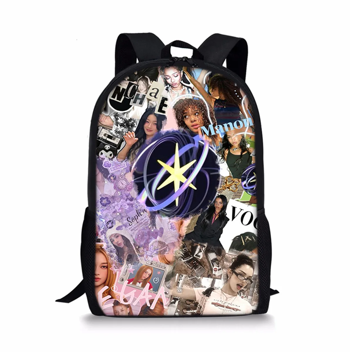 Trendy Popular Kpop Katseye Notebook Backpacks pupil School Bags 3D Print Oxford Waterproof Boys/Girls Laptop Backpacks