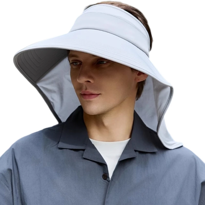 Outdoor Open Head Hat with Wraparound Coverage for Walking Hiking
