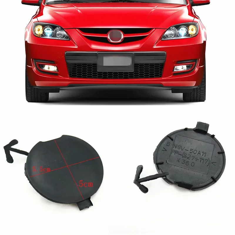 Front Bumper Towing Hook Cover Trailer Cap Unpainted For Mazda 3 BK 2004-2008