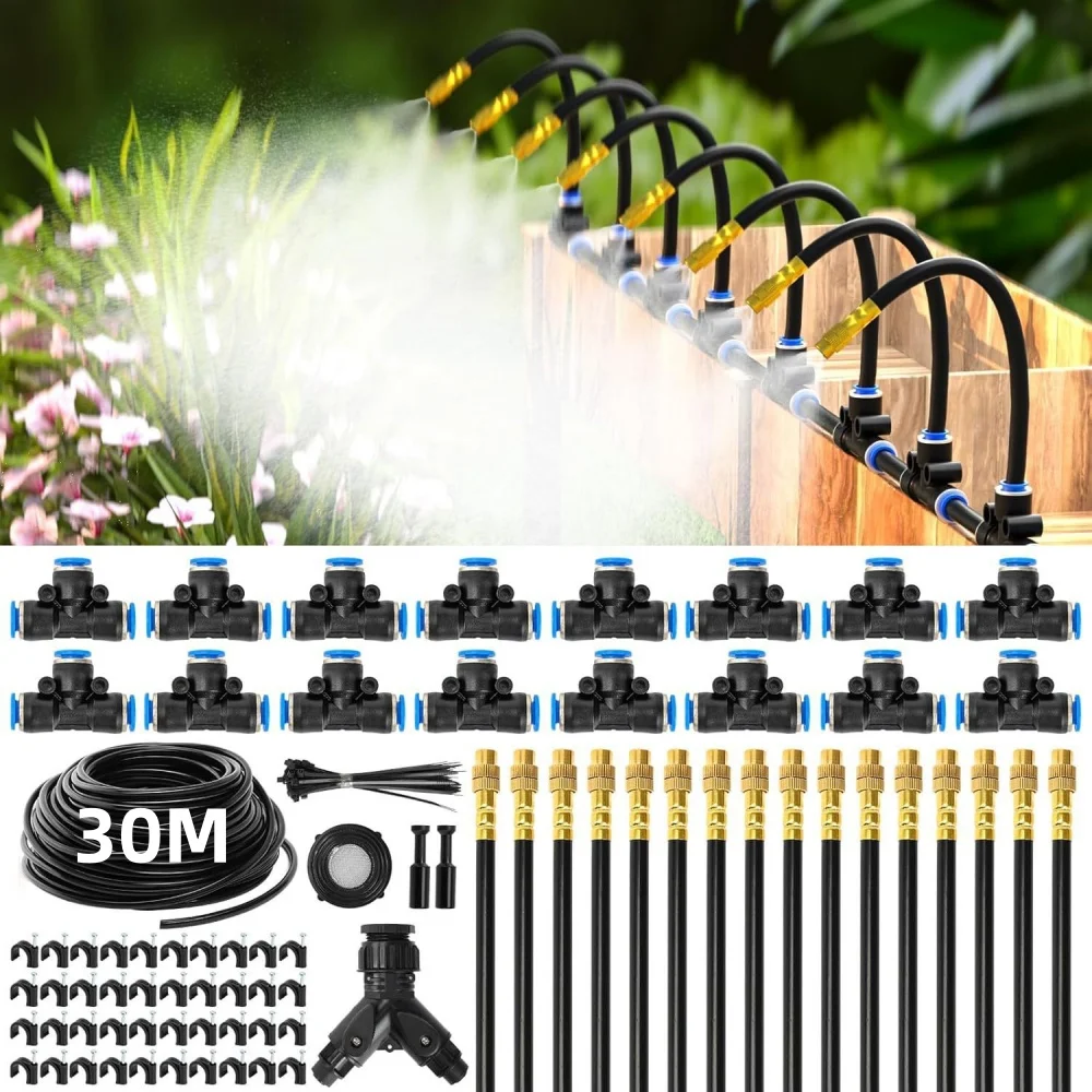 30M Garden DIY Adjustable Drip Irrigation System