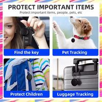 AIAI Bluetooth GPS Tracker Mini Device Bluetooth Kids Anti-Lost Smart Keychain Finder Locator Tag Alarm Reminder Work With Find