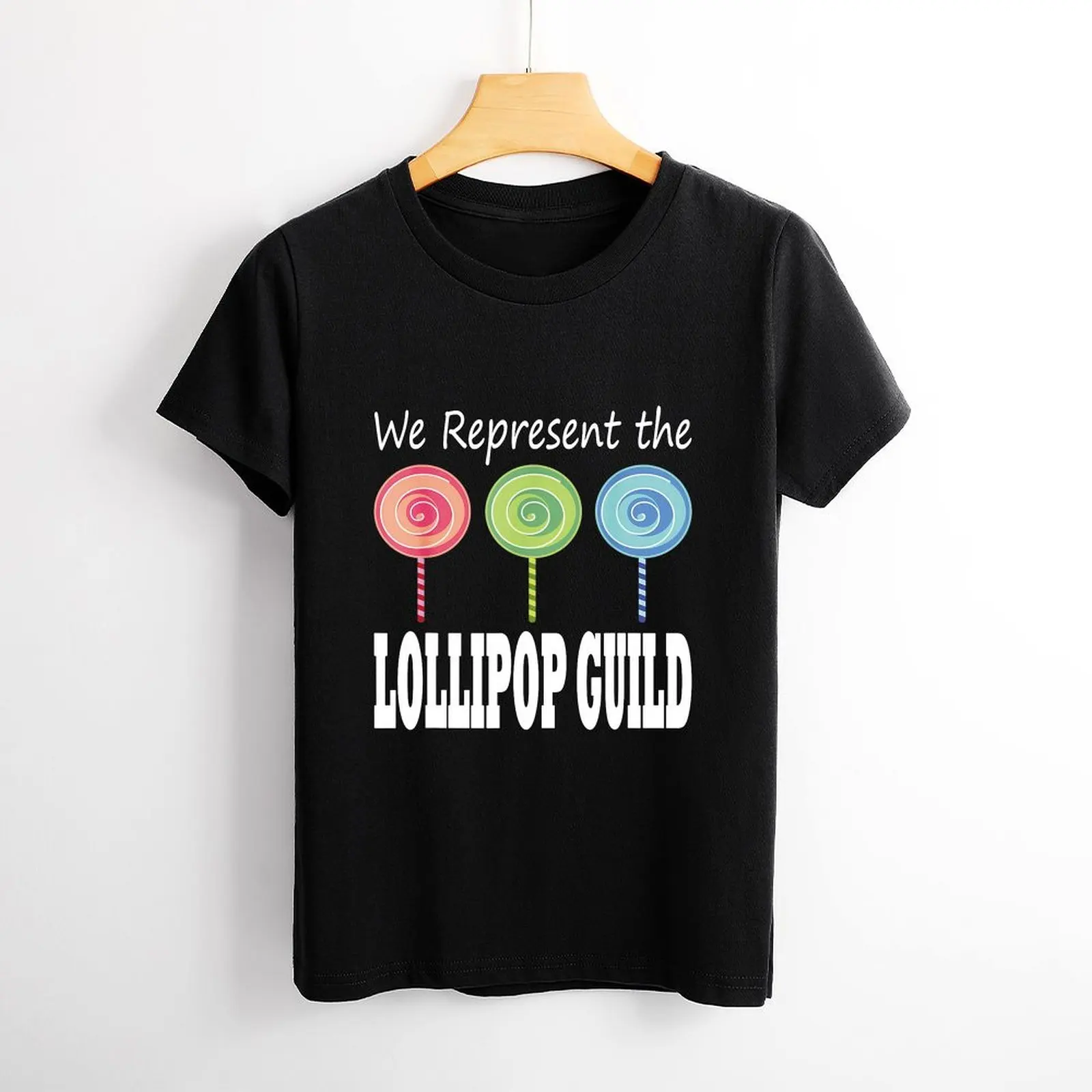 We Represent The Lollipop Guild Wizard Of Oz Women Shirt Graphic Shirt Casual Short Sleeved Female Tee T-Shirt Size S-4XL