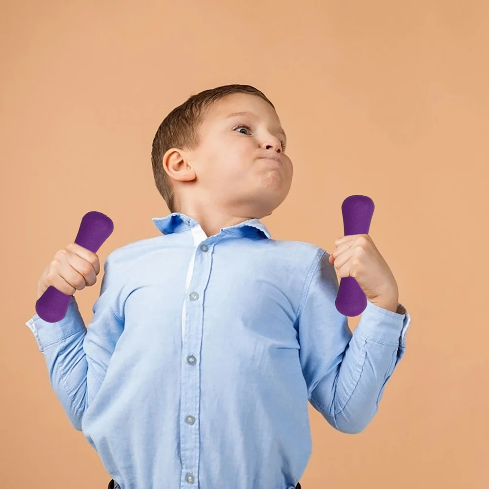 

2 Pcs Children's Fitness Dumbbells Kids Barbell Weightlifting Barbells Toddler Toys Bone Type Small Pvc Exercise Plastic Miss
