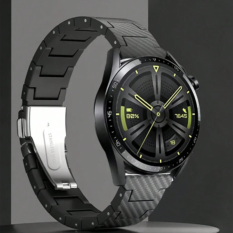 20mm 22mm Acrylic Strap for Samsung Galaxy watch 7/6/5/4/FE 40/44mm Men Women Sport Bracelet Wristband for Huawei Watch 3-4 Pro