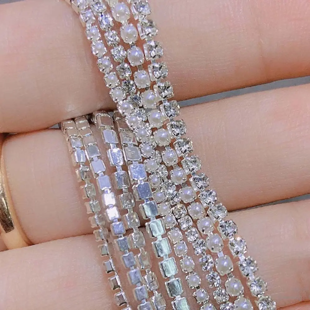 Diamond Ornaments Manicure Accessories Claw Diamond Chain DIY Nail Decoration Chain 3D Nail Art Decorations Nail Art Rhinestone