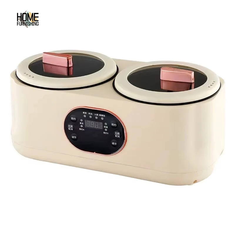 Double-bladder electric rice cooker multifunctional electric hot pot intelligent electric cooking pot automatic intelligent heat