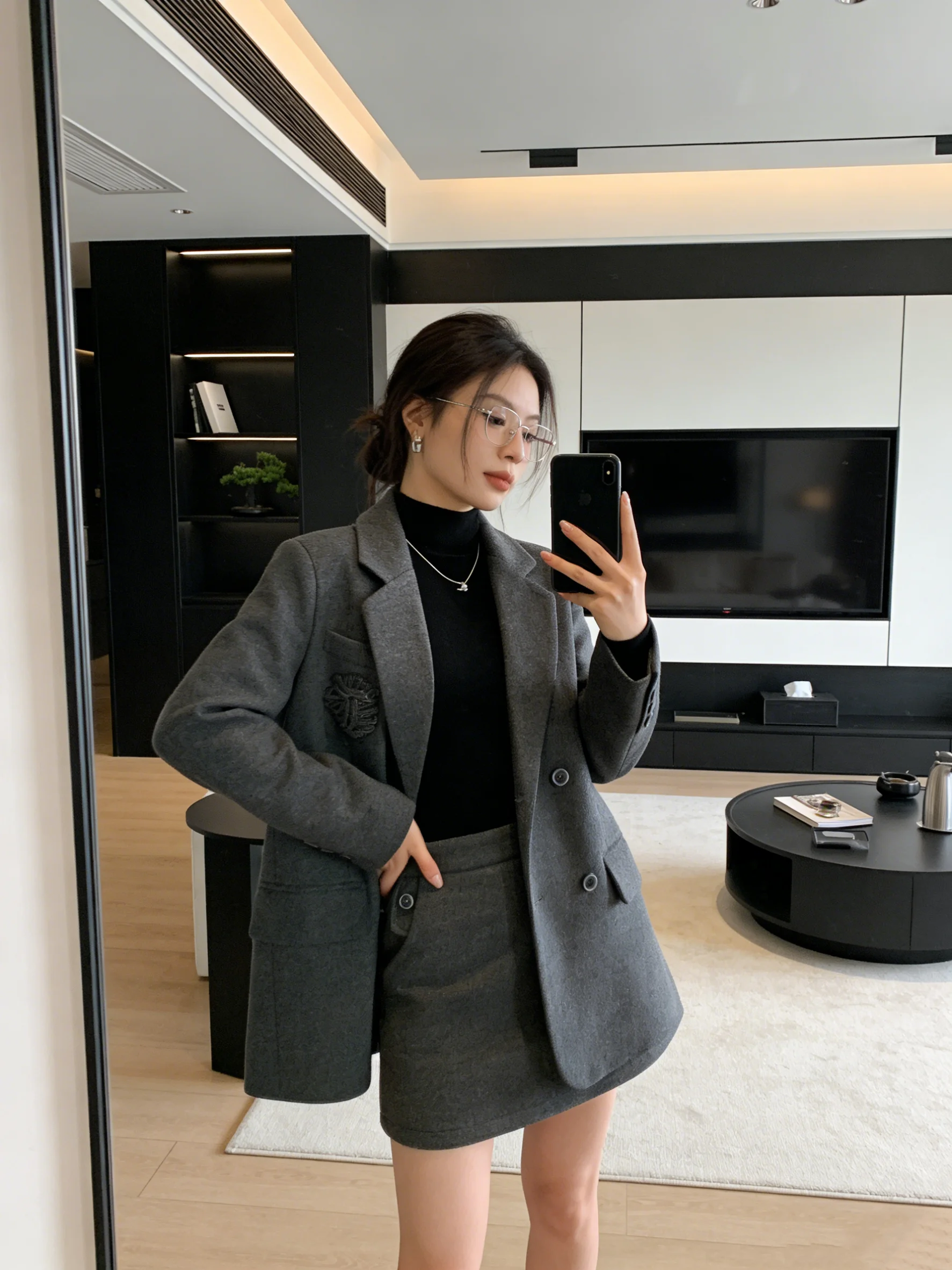 

Универсальный деловой костюм для студентов: комплект для собеседований, серия High nce Sensation Sister, модный городской стиль