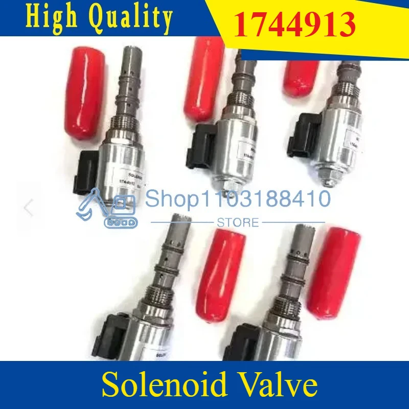 Válvula solenóide de alta qualidade 950g 962g 980h 1744913 174-4913 para caterpillar cat 966g 972g 980g carregador trator 521b 522b 24v