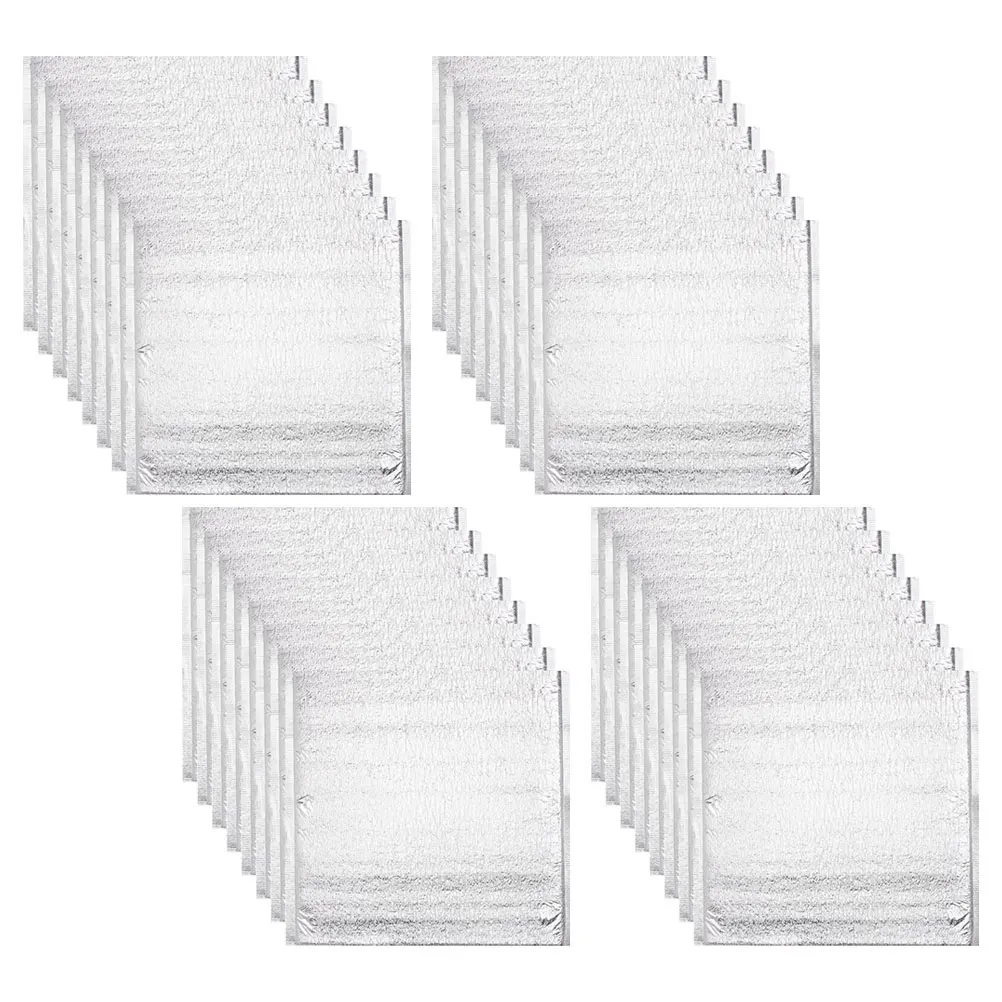 

50pcs Cake Foil Bag Insulated Food Storage Pouch Aluminum Takeaway Lightweight Heat Cold Preservation Multi-function