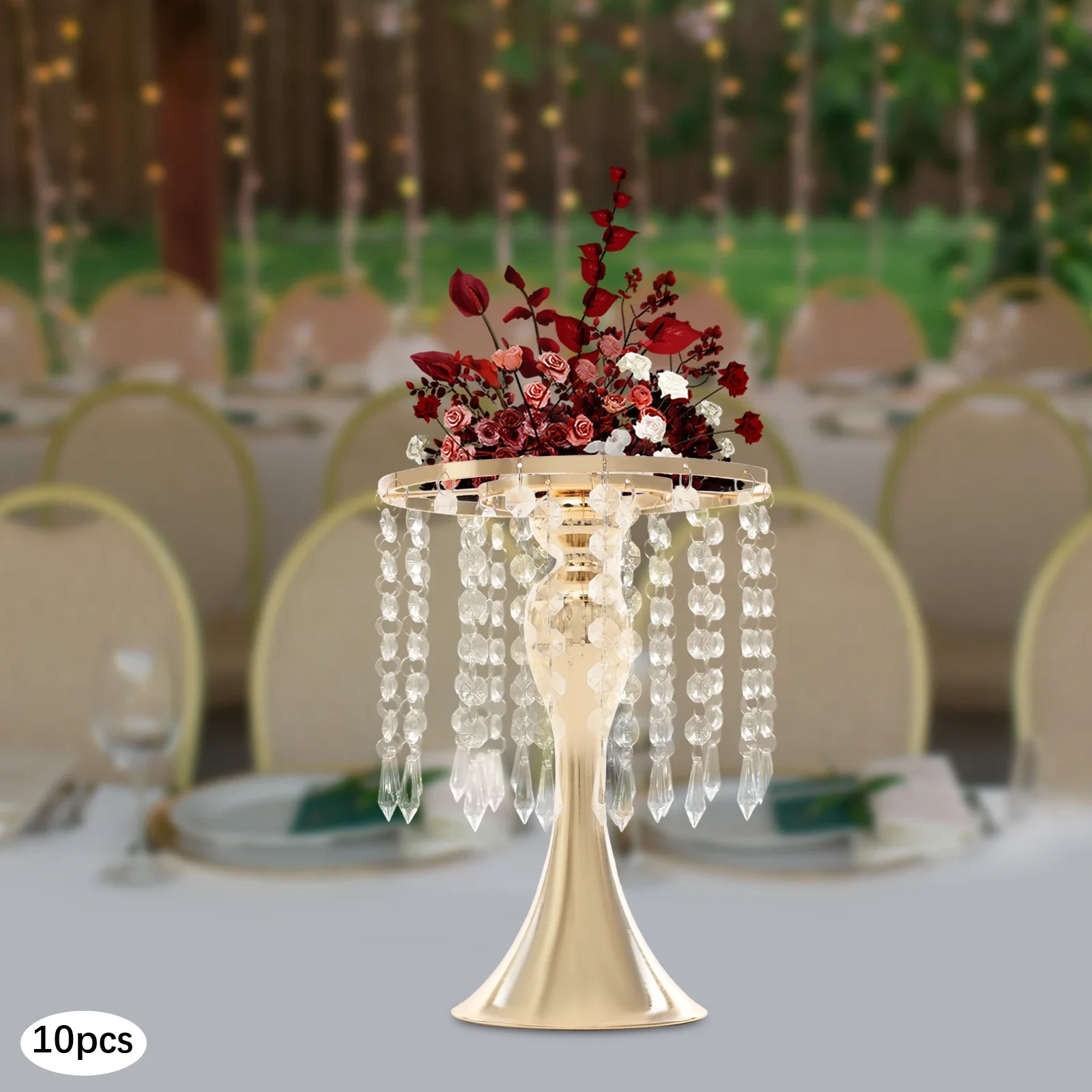 

10 Flower Stands, Crystal Flower Stand, Flower Display Rack NEW