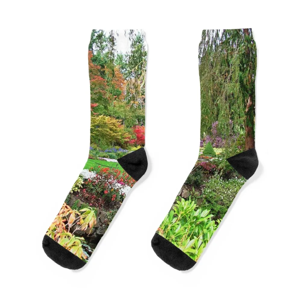 

Butchart Gardens Victoria BC Socks Sports Men's Hiking boots hockey Woman Socks Men's