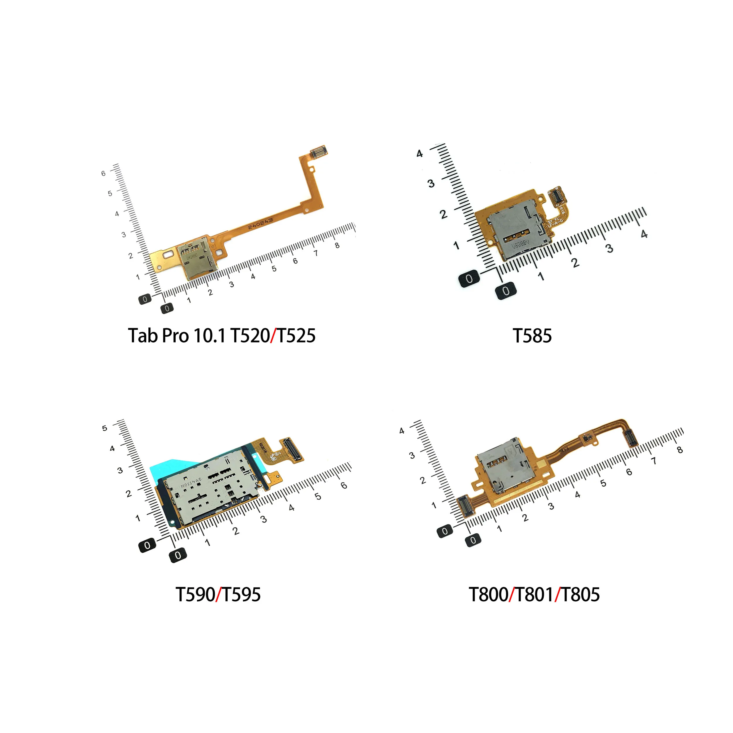 

SIM Card Flex Cable For Samsung T500 T505 T585 T590 T595 T859 T520 T525 T800 T801 T805 Reader Holder Slot Tray Memory Socket