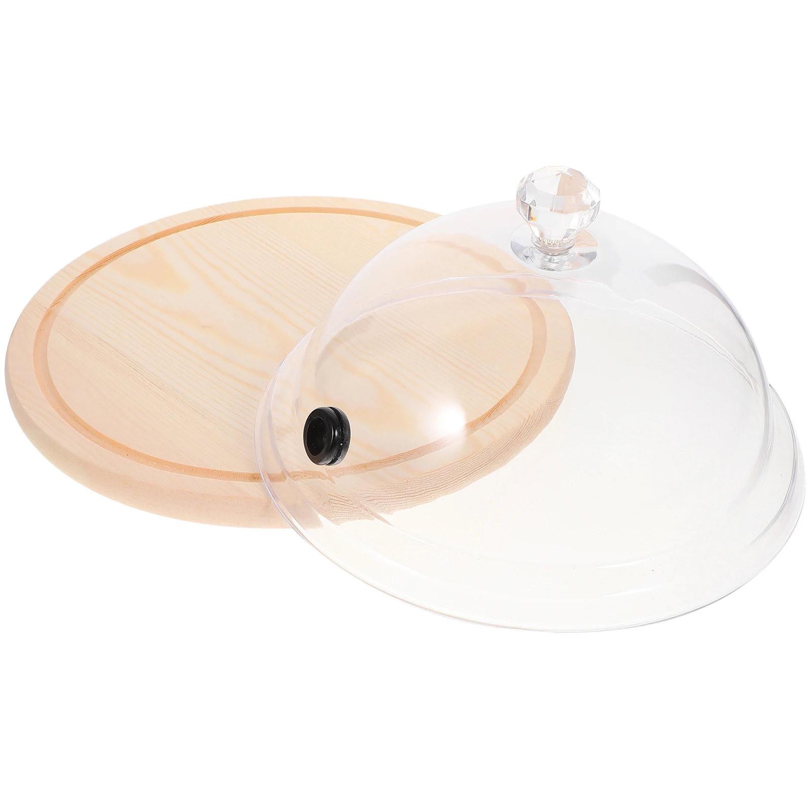 

Smoker Cover 26cm Clear PC Plastic Cake Dome Dessert Protective Food Cover Round Pans Display Hygienic Smoking Dome