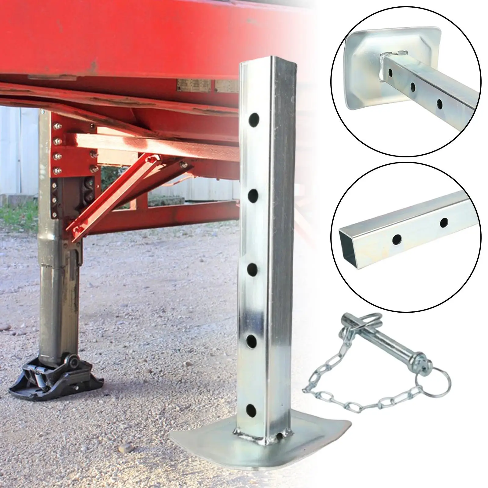 Jack Drop Leg Trailer Jack Extension Professional Attachment Accessories Parts High Performance Heavy Duty Drop Leg Foot Pad