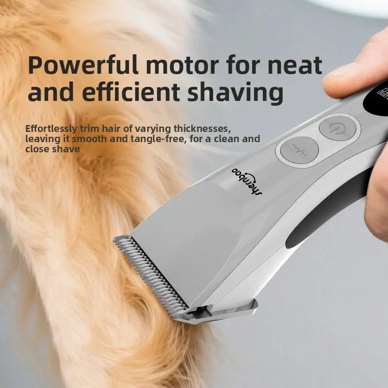 CAC-878 Professional Pet Hair Clipper High-Torque Powerful Motor Stainless Steel D-Series Blade Rechargeable For Small