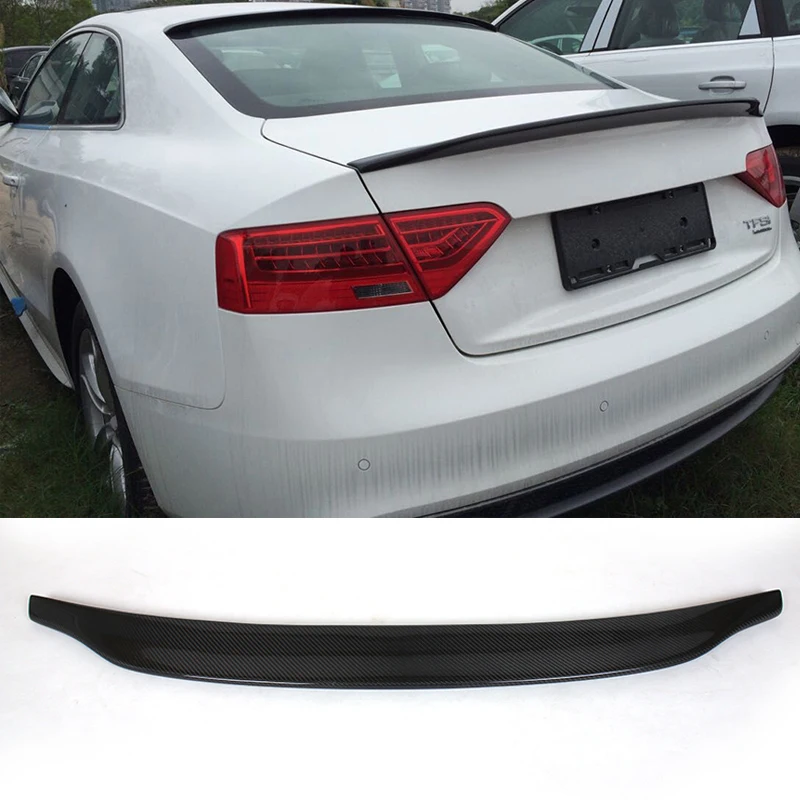 Carbon Fiber Rear Trunk Boot Spoiler Lip Wing For Audi A5 Coupe 4 Door 2 Door 2009-2016 Non S Line