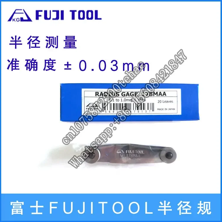 178MAA/178-112 radius Japanese Fuji FUJITOOL muestra radian R gauge placa de acero