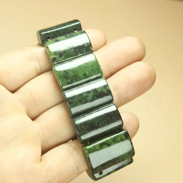 

Natural Green Jade Bangle Wide Bracelet Women Healing Gemstone Fine Jewelry Genuine Tibetan Medicine King Stone Magnetic Bangles