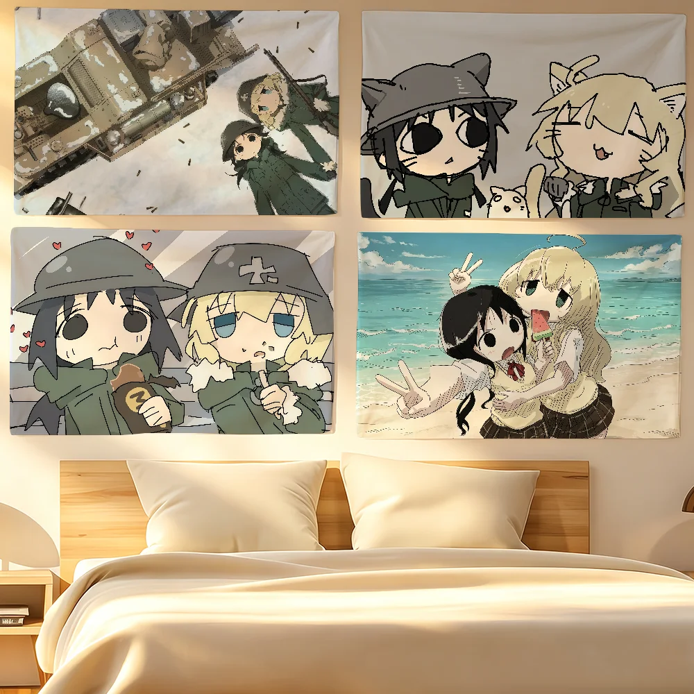 Anime G-Girls' Last Tour flag For Living Room Home Dorm Decor Wall Outdoor Camping Party Banner Gifts