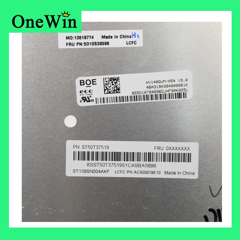 Imagem -05 - para Lenovo Yoga C94014iil Ideapad 81q9 5d10s39596 Uhd 4k Tela de Toque Lcd 40pin 3840*2160