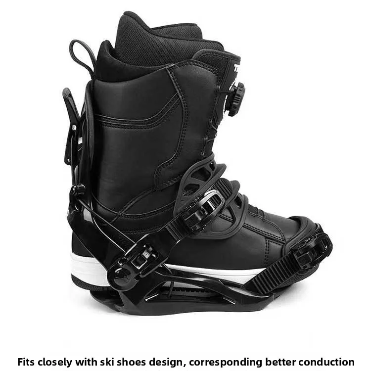 

High Quality All-Mountain Beginner Snowboard Bindings Step-In Comfortable Adjustable Ski Bindings with Shock Absorbing Features
