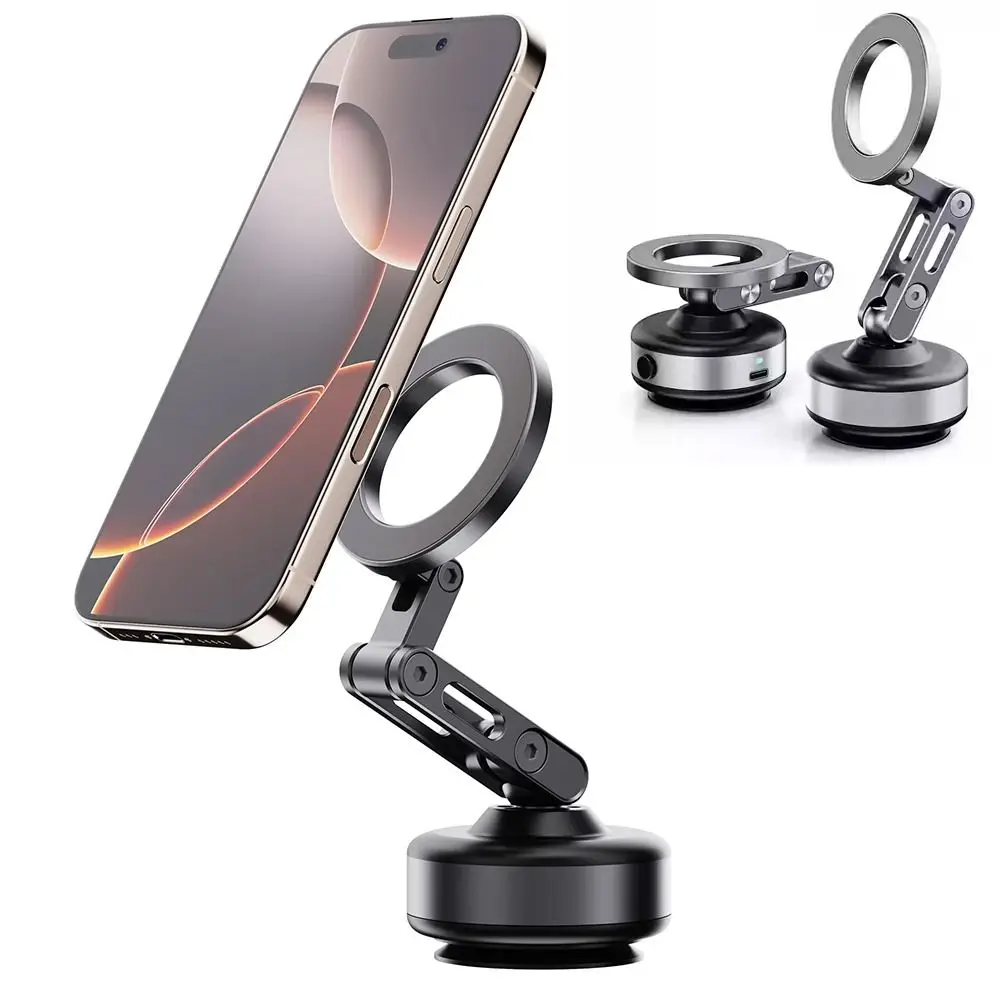 

Вакуумная адсорбция, магнитный держатель для мобильного телефона, автомобильное крепление, складная подставка для планшета, универсальный кронштейн для телефона из алюминиевого сплава, настольный