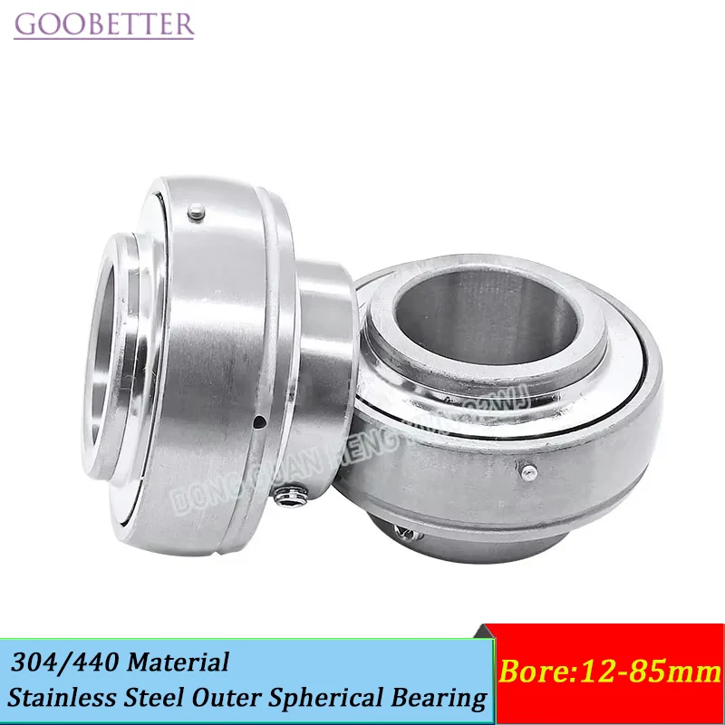 

Stainless Steel Outer Spherical Bearing 304/440 Material Inner Hole 12mm-85mm SUCC Series Bearings for Diverse Applications