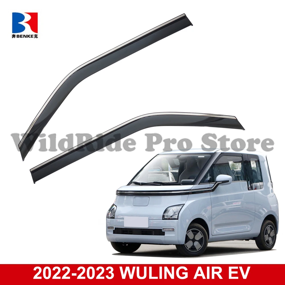 1 set For Car Wind Deflector for WULING AIR EV 2022 2023 2024 Door Rain Guards Side Window Vent Sun Visor Exterior Auto Accessor