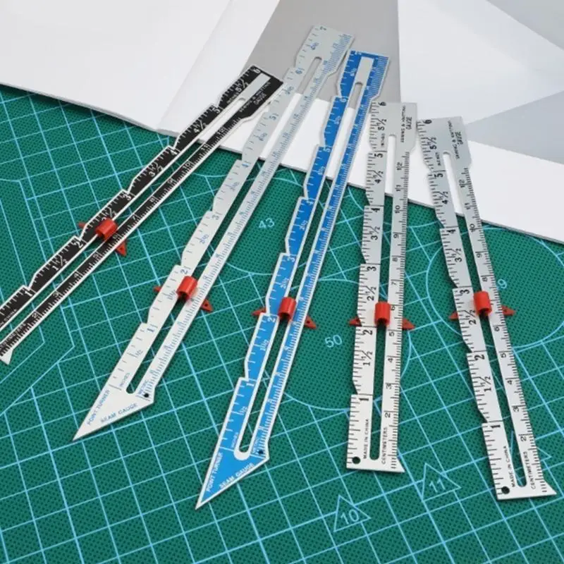 Sewing Gauge Fabric Quilting Ruler Tailor Ruler Sewing Measuring Tool for Craft