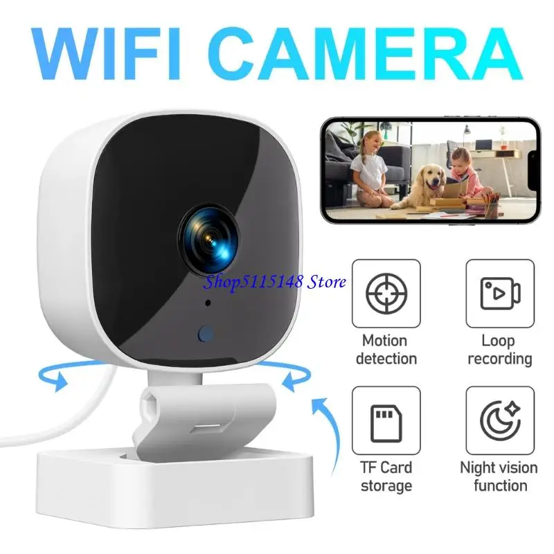 F3MA خلف كاميرا أمان Crystal Lucid 2K ، كاميرات مراقبة لاسلكية لأمن المنزل الداخلي ، كاميرات المراقبة المنزلية ، اللون