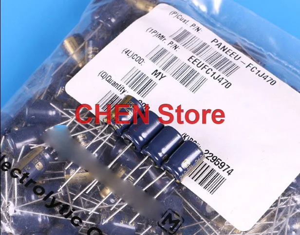 20PCS Matsushita FC 63V 220UF 100UF 330UF 180UF 150UF 39UF 47UF 56UF 68UF 120UF Electrolytic Capacitor CE fc 63V220UF 63V100UF