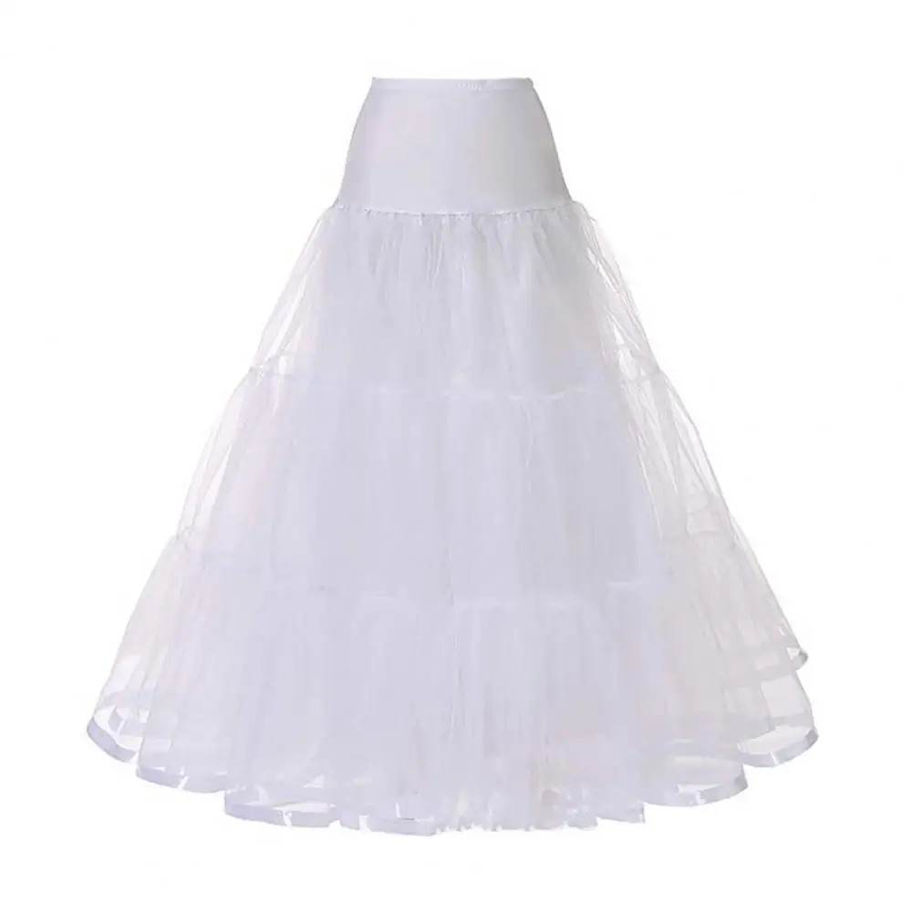 Falda larga de malla transparente, prenda versátil, elegante, de cintura alta, elástica, con diseño de cerdas, ideal para bodas, fiestas y fotos