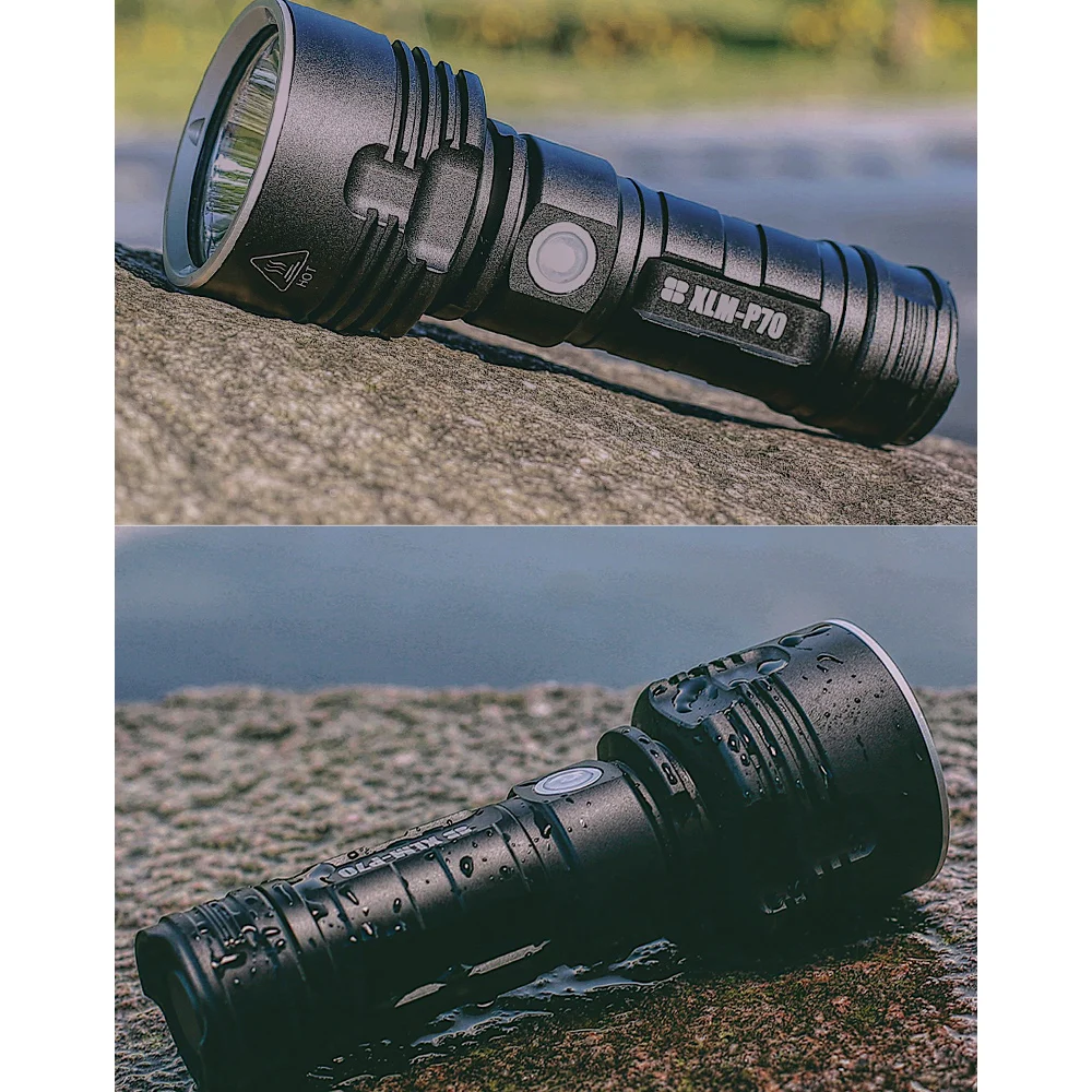 6 LED Flashlight Rechargeable Camping Lamp Work Light High Brightness Torch with Power Display Outdoor Waterproof Emergency Lamp