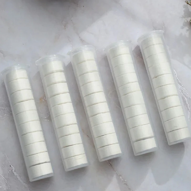 10PCS Tube Packd Portable Facial Towel Compressed Towel Disposable Compressed Tissue Soft Ourdoor Compressed Towels