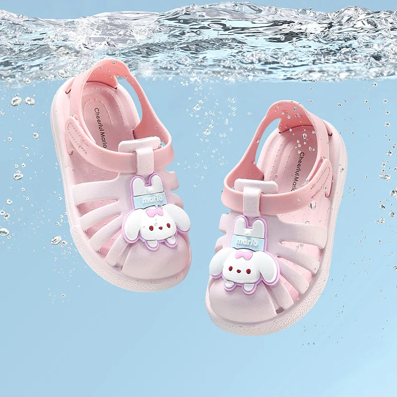 Cheerful Mario Summer Cute Outdoor Sandals for Kids Walking and Travel