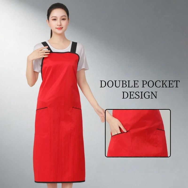 Hairdressing Aprons Hairdresser Work Clothes Hairsalon Hairstylist Assistant Uniform Barber Hair Cutting Apron Non Stick To Hair